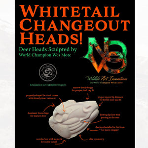 Whitetail Change Out Heads - NOVO by Wes Mote